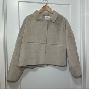 URBAN OUTFITTERS (OU) - Felicity Reversible Faux Fur Coat - Beige - Women’s M